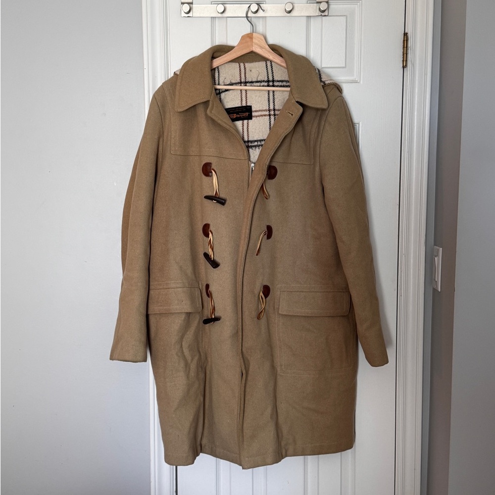 Vintage Men's Tan Bovet Duffle Coat